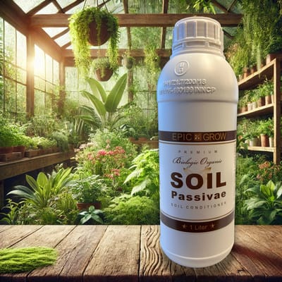 Epic Grow - SOIL Passivae - 1 Liter - 5ml per 1L water - Plantenvoeding - Biologische Bodemverbeteraar & Nutriëntenmobilisator - Inclusief zakje met Weidebloem zaad - Voor Optimale Nutriëntenopname!
