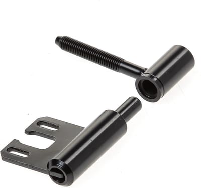 Inboorpaumelle staal zwart gelakt 14 mm metsel kozijn H