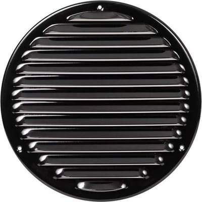 Metalen ventilatierooster rond Ø200 mm zwart - MR200M - RAL9005