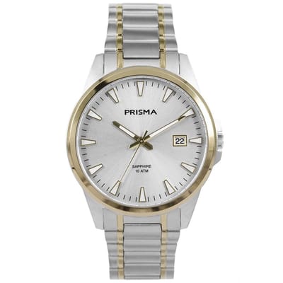 Prisma Horloge P.1722 Heren Titanium Bicolor Saffierglas