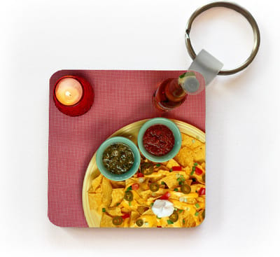 Sleutelhanger - Uitdeelcadeautjes - Heerlijke nacho's bij het diner - Plastic