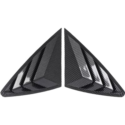 Paire de Volets d'Aération Latéraux Arrière Gauche Droite Cache-Volet de Vitre Arrière Garniture de Remplacement pour GLC Coupé C254 Carbon Fiber Style
