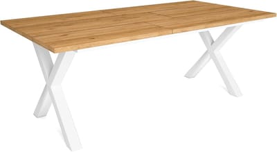 Eettafel 10 personen - Eettafel uittrekbaar - Familiebijeenkomsten - Robuust en stabiel - 200 cm lang - Eiken