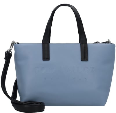TOM TAILOR Handtas Schoudertas Thessa Zip Shopper Light Blue Lichtblauw