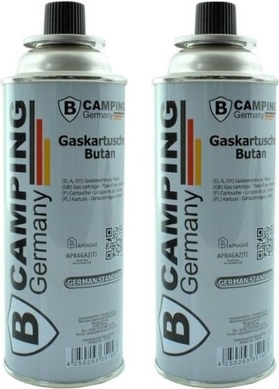 2x stuks butaan gasflessen gasvulling 227 gram