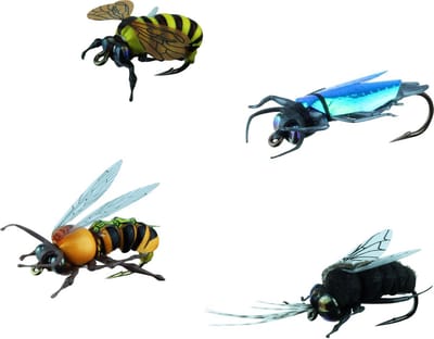 Set van 4 Realistische Insecten Aas voor Hengelsport – Diverse Soorten