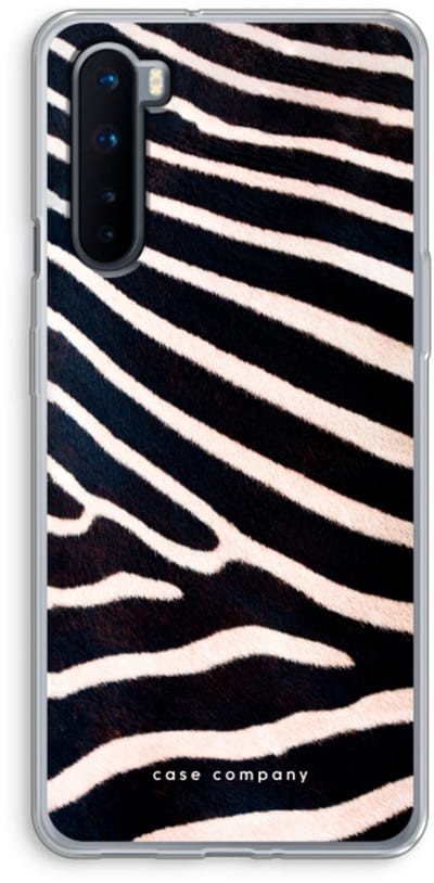 Case Company® - Hoesje geschikt voor OnePlus Nord hoesje - Zebra - Soft Cover Telefoonhoesje - Bescherming aan alle Kanten en Schermrand