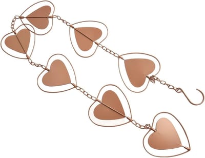 Regenketting - Waterafvoer Ketting - Decoratieve Drainage - Geïntegreerde Bekers - 1 Meter - Koperkleurig
