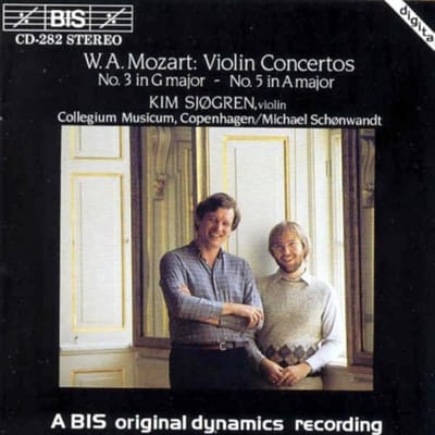 Kim Sjøgren, Collegium Musicum Copenhagen, Michael Schønwandt - Mozart: Violin Concerto No.3 (CD)