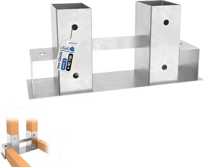 Houtstapelhulp - Brandhoutrek Stapelrek - Opslag Brandhout - Set van 4 Stuks - 62 x 83 mm - Thermisch Verzinkt