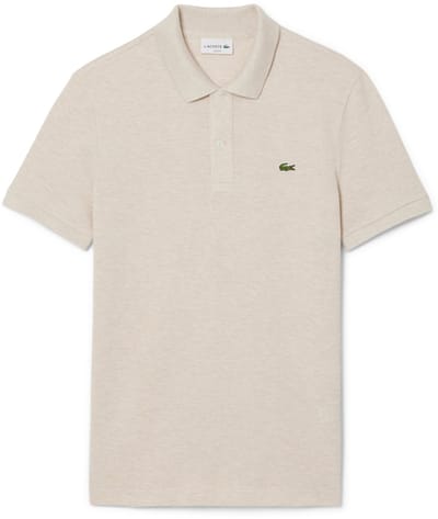 Lacoste Slim Fit polo - grijs beige