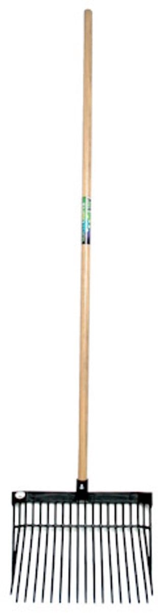 MM Eurotool Vijgenvork kunststof - houten steel 140cm Kleur zwart