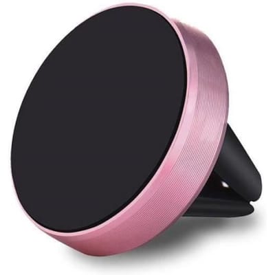 Support Téléphone - ZS21753 - Universel - Grille de Ventilation - Rose - Fixation Magnétique