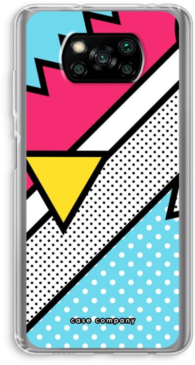 Case Company® - Hoesje geschikt voor Poco X3 Pro hoesje - Pop Art #3 - Soft Cover Telefoonhoesje - Bescherming aan alle Kanten en Schermrand