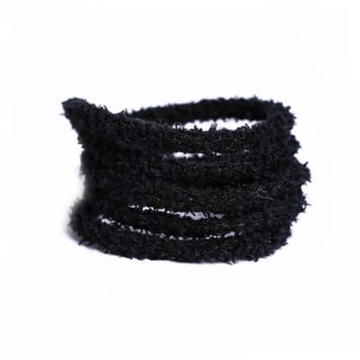 Allecto - Plush Shoelaces - Fuzzy Veters - Zacht en Elastisch - Zwart