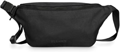 Ocean heuptas van gerecycled oceaanplastic – crossbody – waterafstotend, duurzaam, stijlvol – met antidiefstalvak - zwart