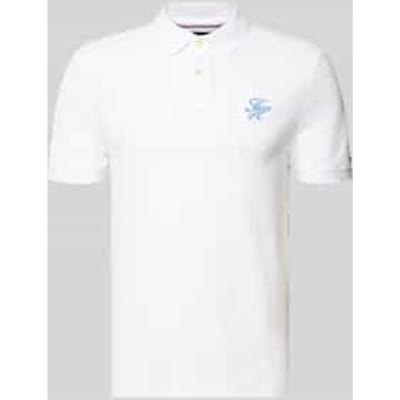 Tommy Hilfiger Th Script Regular Polo White Size: S | Polo Shirts Outlet | Heren | Wit