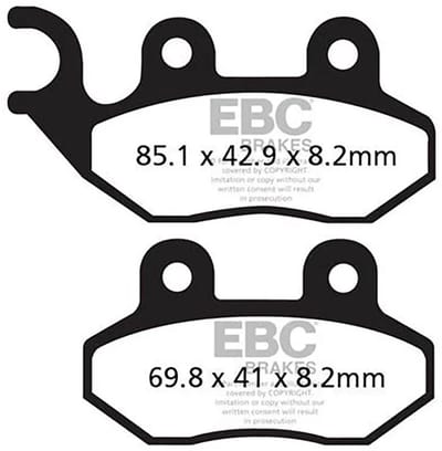 Ebc Sfa-hh Series Sfa264hh Gesinterde Remblokken Zwart