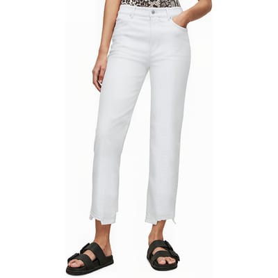 AllSaints Kim Jean White Maat: W27 | Straight Jeans Outlet | Dames | Wit