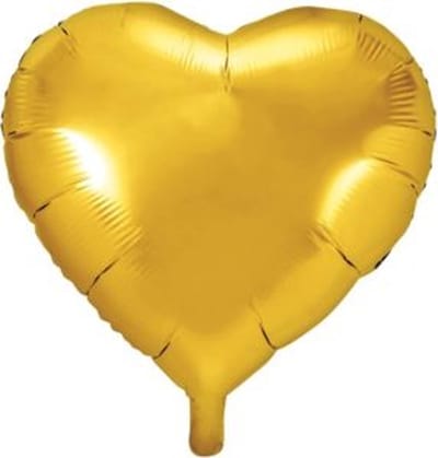 Folie ballon hart Goud 45cm (flat) / Helium of lucht = OK