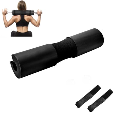 Barbell Pad – Dikke Schuim Demping – Anti-Slip en Veilige Grip –Barpad, Hiptrust Pad, Nekbeschermer – Past op Standaard en Olympische Stangen – Zwart – 1 Stuk