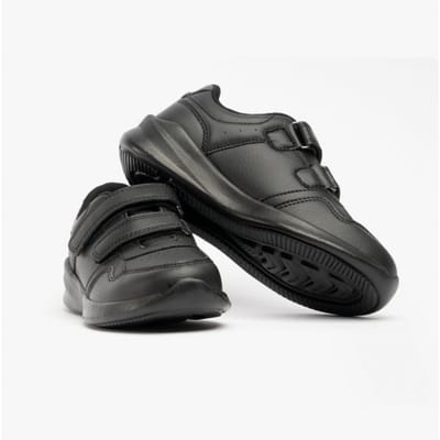 MARLING EASY SNR Unisex Kinderen Leren School schoenen Zwart