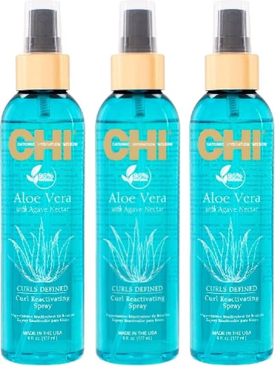 CHI Aloe Vera Curl Reactivating Spray - 3 x 177 ml