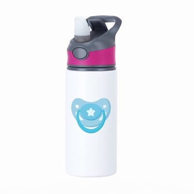Hacebo® - speen waterfles met rietje roze - Baby - Baby's - Cadeau - blauwe speen - water fles - 650ML