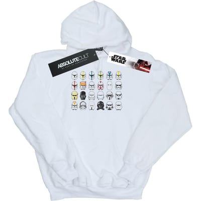 Star Wars Heren Trooper Helmen Hoodie (Wit)