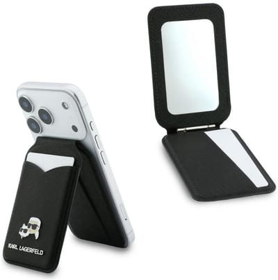 Karl Lagerfeld Stand Mirror Wallet Voor Magsafe Met Spiegelfunctie