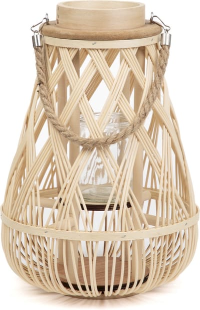 Homla Lantaarn - RADIANT - Gevlochten Naturel - 35 cm - 889122