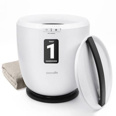 SereneLife Handdoek verwarmer, luxe Towel Warmer met automatische uitschakeling en geurfunctie – geschikt voor 1 grote handdoek