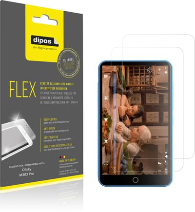dipos – 2x Beschermfolie geschikt voor Oilsky M303 Pro | 3D Full Cover Screenprotector | 100% Passend