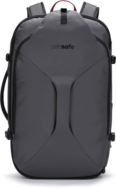 Pacsafe EXP45 Carry-On Travel pack - 45 L - Rugzak - RFID-blokkerend - Anti-diefstal - Geschikt voor 16-inch laptop - Beveiligde Reistas - Slate