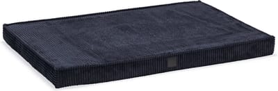 Designed by Lotte Benchkussen Ribbed - Hondenkussen - Orthopedisch - Ribbed stof - Antraciet - 108x69x8 cm