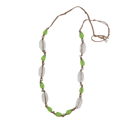 Behave - Ketting - Groen - Transparant - 100 cm lang