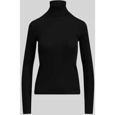 Slim fit coltrui van mix van katoen en lyocell
