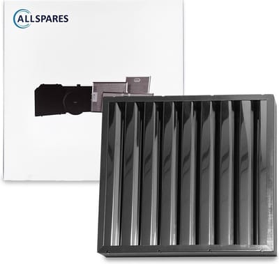 AllSpares Lamellenfilter zonder handgrepen geschikt voor Horeca Afzuigkappen Type B (450x450x25mm)