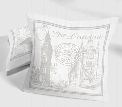 Decoratieve kusjes 40x40cm - I love Londen - voedzaam & anti-allergisch