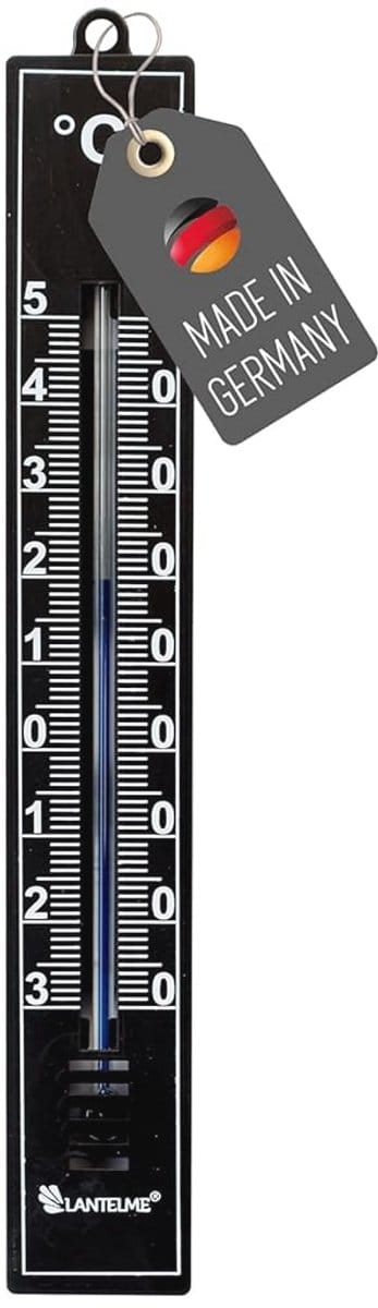 Analoge thermometer voor binnen en buiten - Weerbestendig en veelzijdig - Temperatuurbereik -30 tot +50 °C