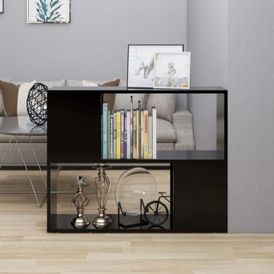 vidaXL - Tv-meubel - 80x24x63 - cm - bewerkt - hout - zwart