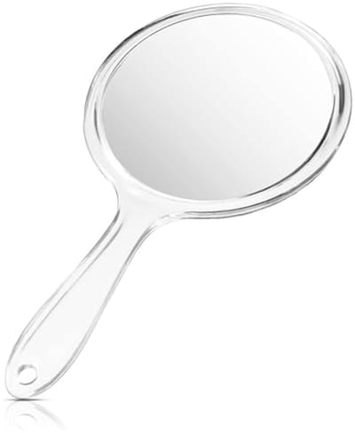 Handspiegel met Hanteer 21 cm - 1X/3X Vergroting voor Dagelijks Gebruik