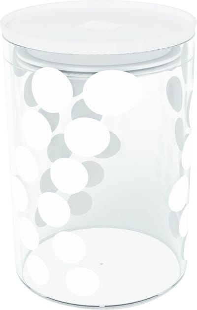 Zak!Designs - Dot Dot Voorraadpot 900 ml - Glas - Wit