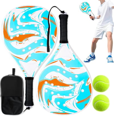Pickleball Rackets - Sport Paddle - Buiten Spelen - Lichtgewicht Carbonvezel - 46.5cm Lengte - Blauw