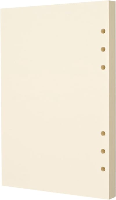 Vul je A5 6-ringordner aan met blanco losbladig papier - 80 vellen voor planners, notities en recepten