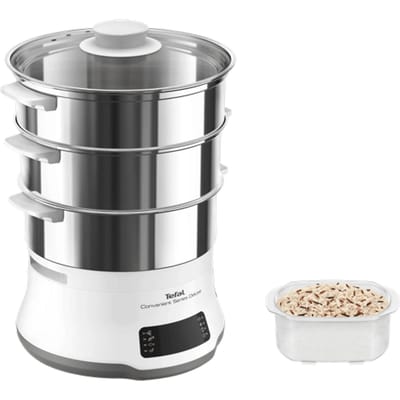 Tefal Convenient Series Deluxe VC502D - Stoomkoker - 3 Schalen - Timer - 900W