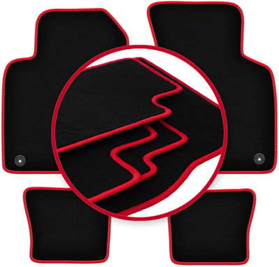CARLUX-RED automatten voor: Audi TT I 8N cabrio, roadster, coupé (1998-2006)