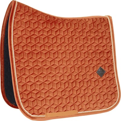 Kentucky Horsewear - Velvet Zadeldoek - - Zadeldekje - oranje - Cob