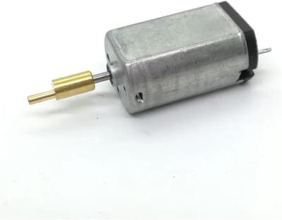 DC Motor - Kleine Motor - Modelbouw Hobby - Met Zwenkarm - 24-45VDC - Zilverkleurig