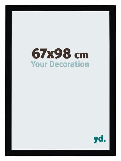 Your Decoration - Puzzellijst 67x98 cm - Zwart Hoogglans - Puzzellijst 1500-2000 stukjes - MDF Fotolijst - Mura
